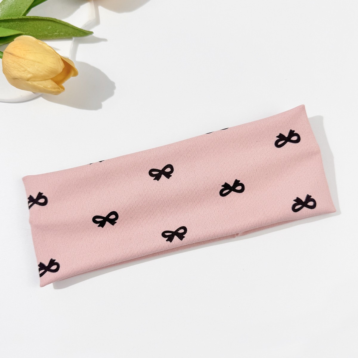 Daily Versatile Bow-print Elastic Hair Band