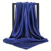 New Satin Solid Color 90*90cm Large Square Scarf for Women