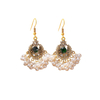 Ethnic Style Pearl Tassel Ear Hooks