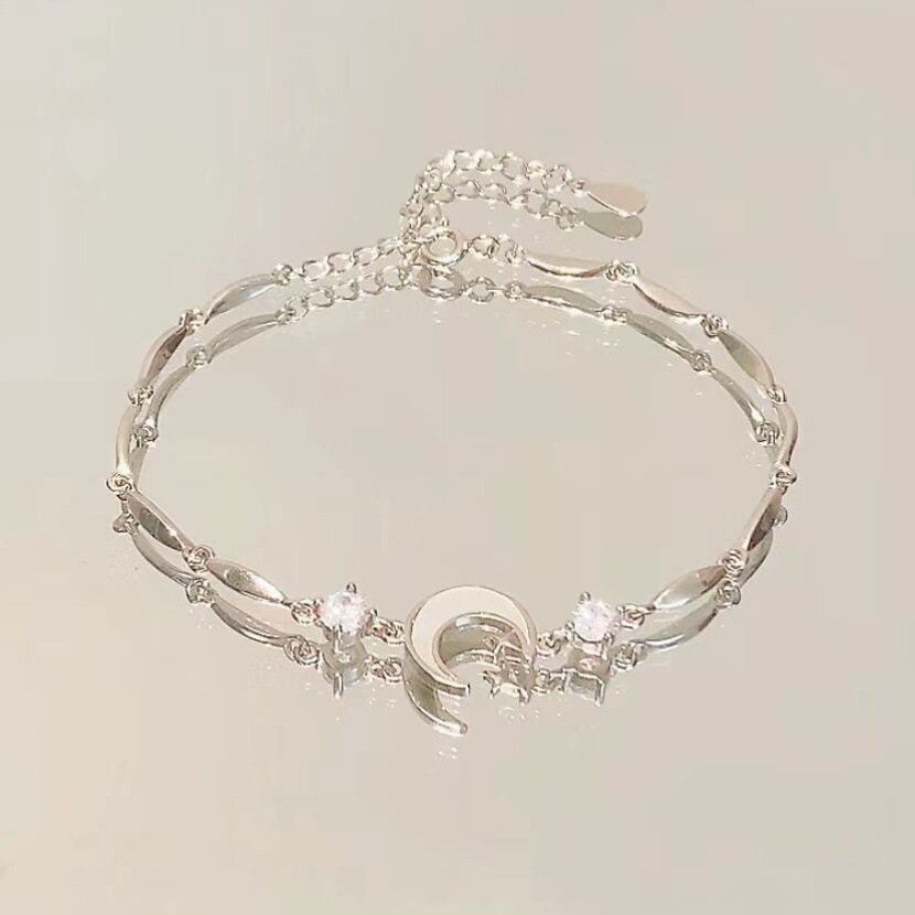 Ins Style Cherry Blossom Crystal Zircon Bracelet for Women