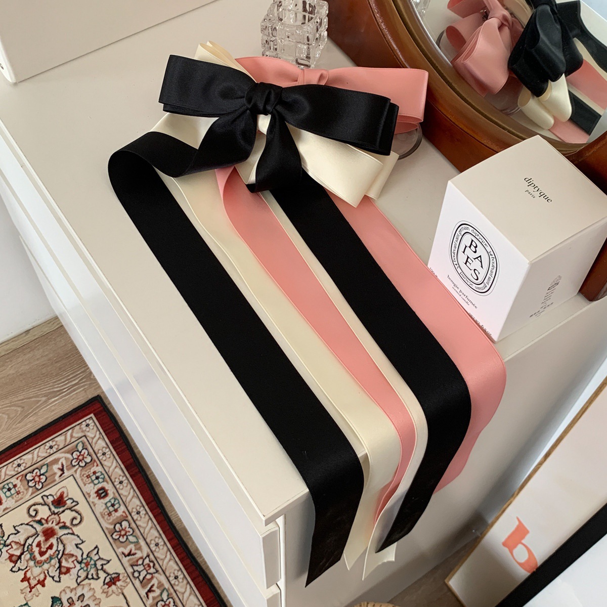 French Long Bow Ribbon Hair Clip