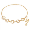 Vintage INS Metal Moon Waist Chain Belt for Women – Adjustable Dress Body Chain