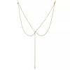 European Fashion Back Chain Necklace for Women – Rhinestone Back Body Chain
