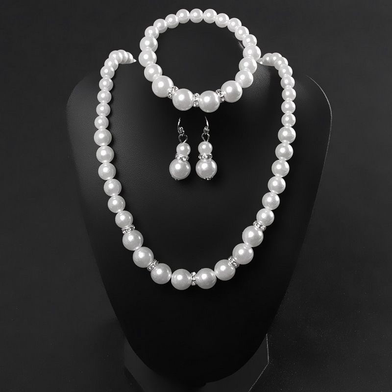 Women Pearl Jewelry 3 Piece Set