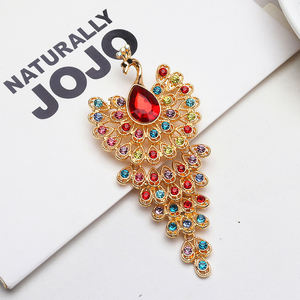 Vintage Peacock Brooch Pin