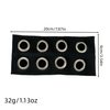 Metal Circular Hole Hollowed-out Elastic Hair Band