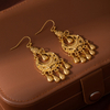 Vintage Gold Waterdrop Tassel Earrings