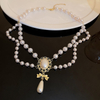 Vintage Double Layer Pearl Necklace