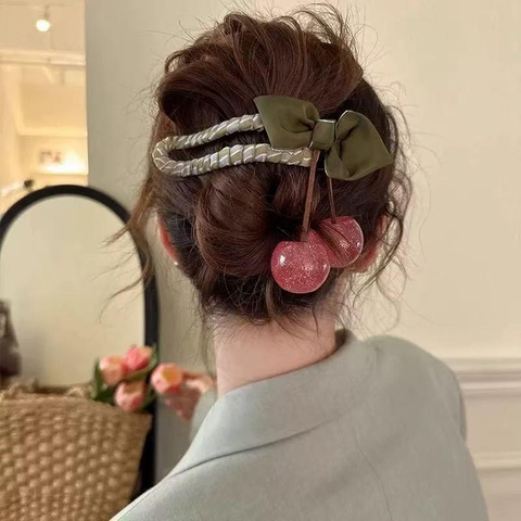 Large Cherry Hair Claw Clip for Women