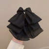 Elegant Chiffon Big Bow Banana Hair Clip