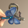 Vintage Embroidered Butterfly Hair Claw