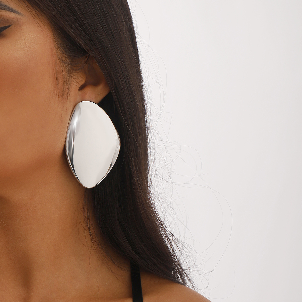 Cyberpunk Irregular Pebble Drop Earrings