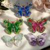 Vintage Colorful Butterfly Brooch