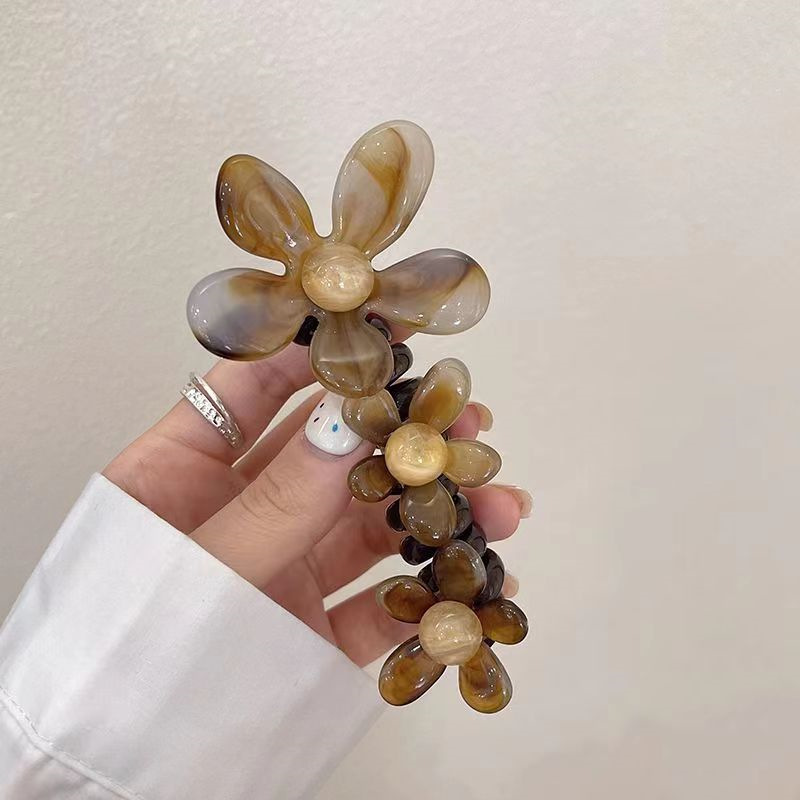 Pearl Flower Bubble Braided Hair Coil