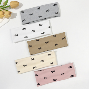 Daily Versatile Bow-print Elastic Hair Band