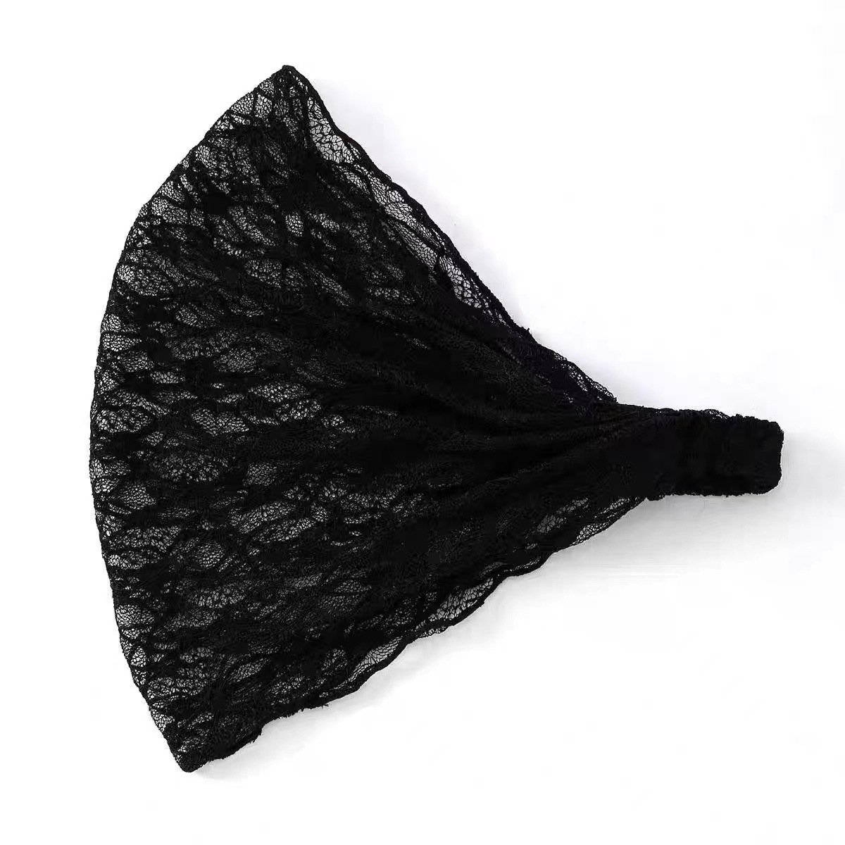 Wide Lace Hollow Headband for Women – Fashion Hair Wrap for Gray Hair Cover & Facial Cleansing