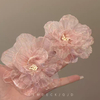 Fairy Tulle Crystal Flower Earrings