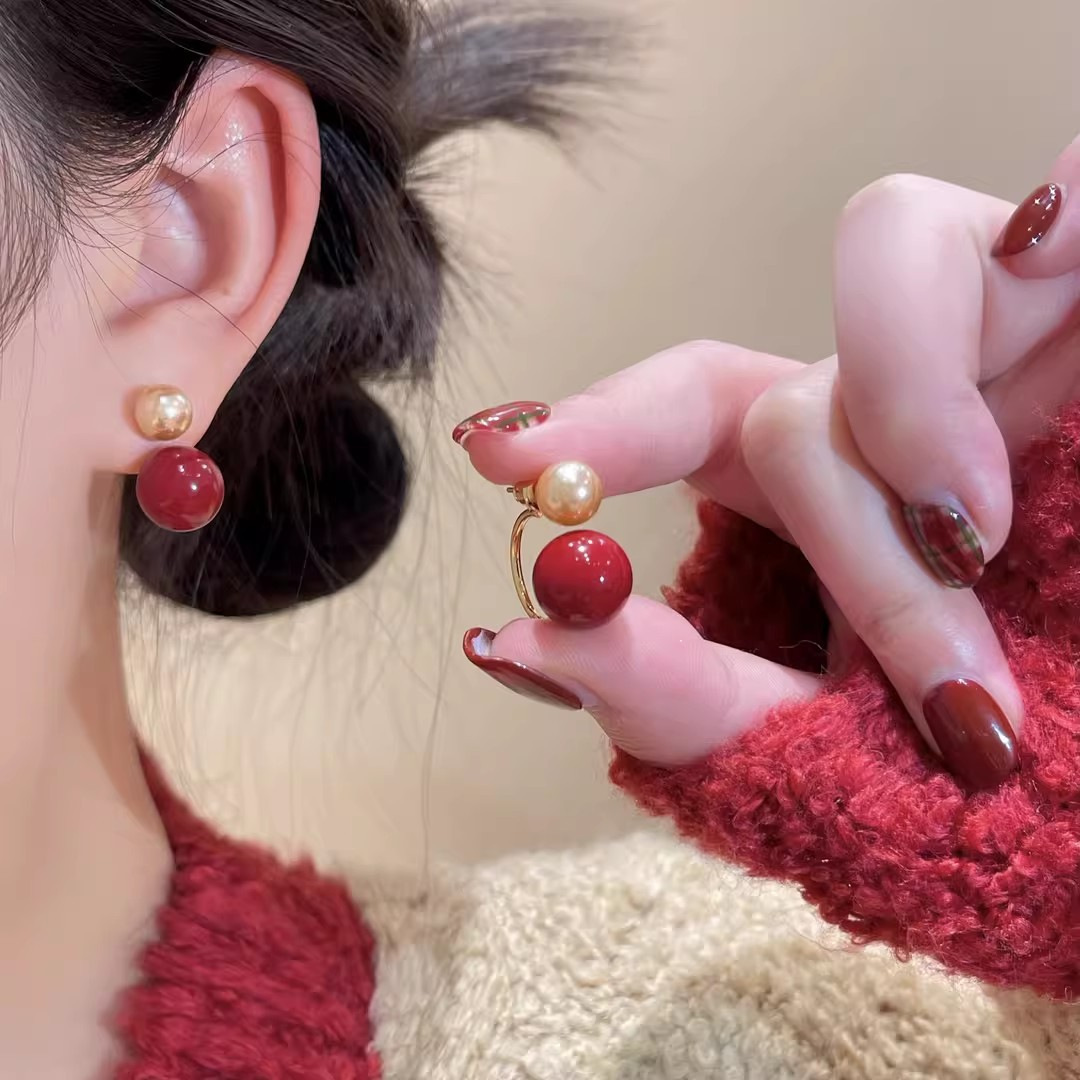 High-End Two-Way Ball Earrings, Timeless Chic Ear Jewelry for All Occasions