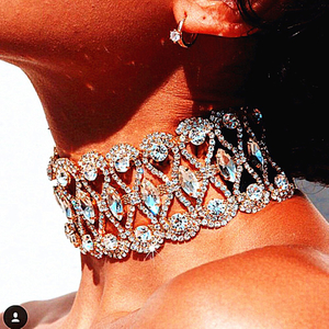 Hot Selling Diamond Studded Short Choker Necklace Keywords