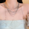 Layered Tassel Clavicle Necklace