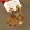 Vintage Circle Statement Earrings