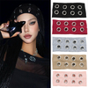 Metal Circular Hole Hollowed-out Elastic Hair Band