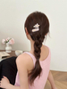 Letter & Star Acetic Acid Side Hair Clip for Women