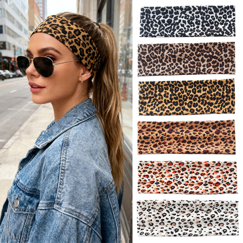 Retro Leopard Print High-elastic Hair Band