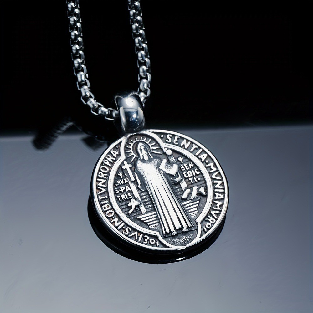 Vintage Portrait Pendant Necklace