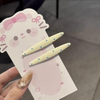 Creamy Polka Dot Duckbill Clips Macaron Color Hair Barrettes Sweet Side Hair Pins