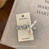 Polka Dot Bow Rhinestone Hair Clip