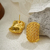 18K Gold Plated Knot Bow Earrings