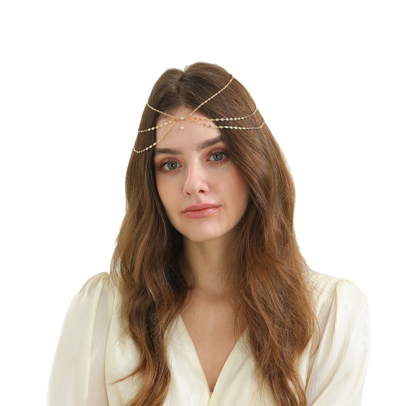 Vintage Boho Tassel Forehead Chain
