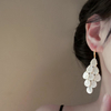French Retro Shell Tassel Earrings