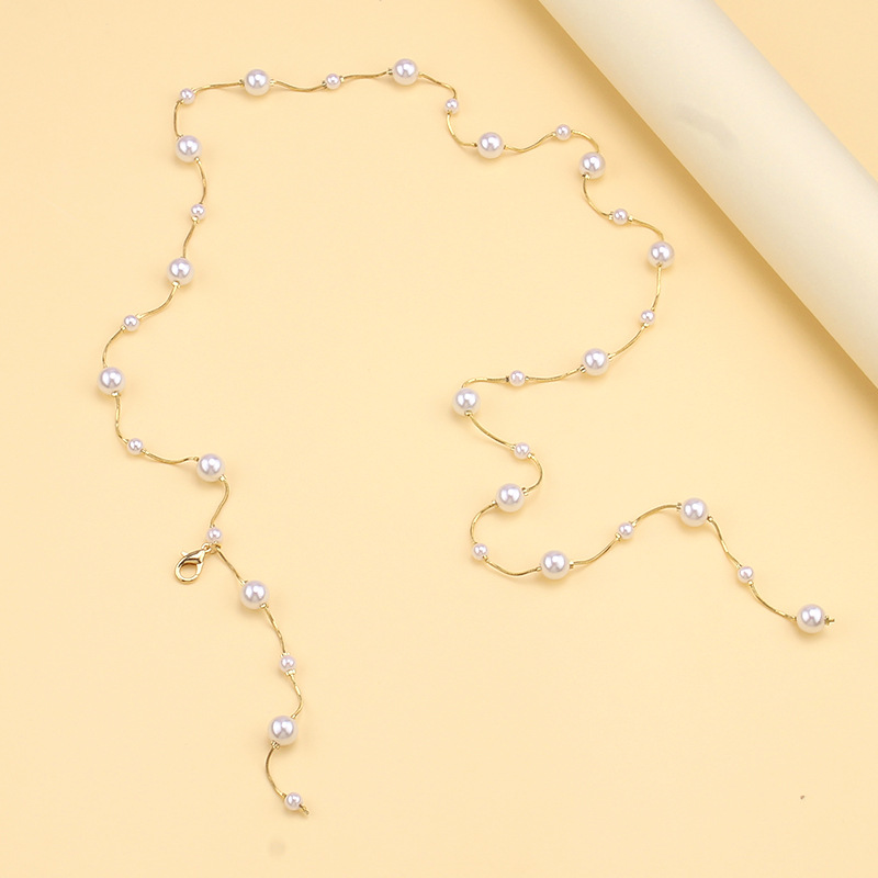 Faux Pearl Drop Waist Chain