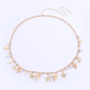 Seashell Starfish Pearl Chain Belt - Beach Boho Adjustable Waist Jewelry