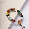 18-Element Multicolor Beaded Mala Bracelet