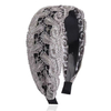 Wide Lace Breathable Headband for Women - White Hair Coverage