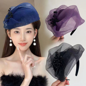 Fashion Mesh Hat Headband