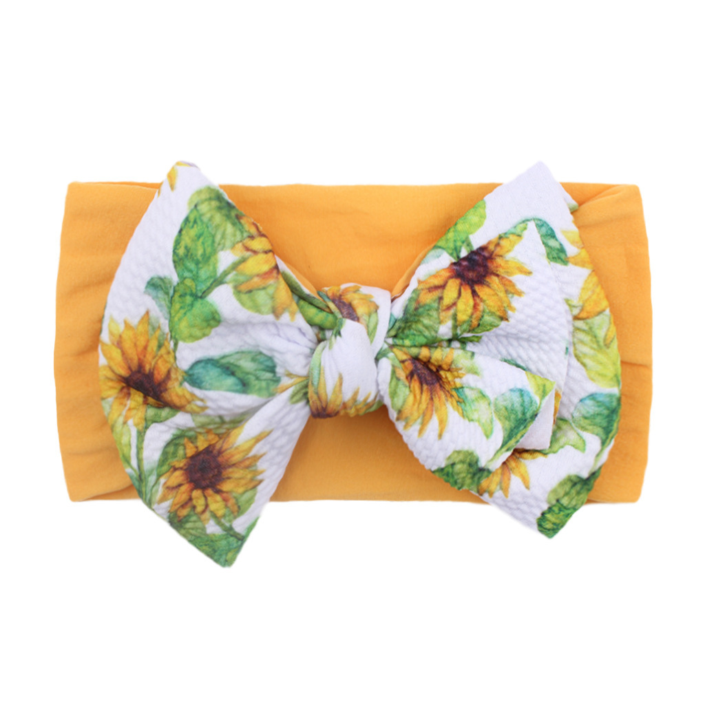 Cute Soft Nylon Bow Headband for Infants & Toddlers