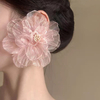 Fairy Tulle Crystal Flower Earrings