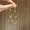 Curved Wave Stud Earrings