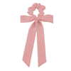 Elegant Long-Tail Bow Scrunchie | Soft Satin Hair Tie for Ballet & Casual Looks
