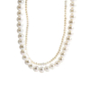 Double Layer Gradient Pearl Choker Necklace | Elegant Bridal Jewelry