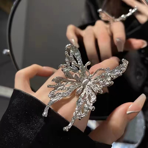 Oversized Butterfly Statement Ring