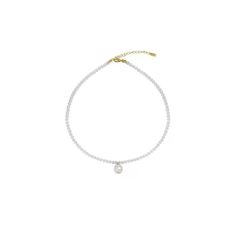 Elegant Pearl Choker with Center Drop Pearl | Feminine Luxury Jewelry for Women