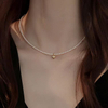 Vintage-Inspired Pearl Necklace | Gold Heart Pendant for Bridal & Casual Wear
