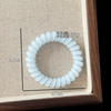 Gradient Spiral Hair Coils – Colorful Telephone Cord Hair Ties, No Crease Spiral Hair Elastics for Women & Girls
