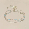 Ins Style Cherry Blossom Crystal Zircon Bracelet for Women