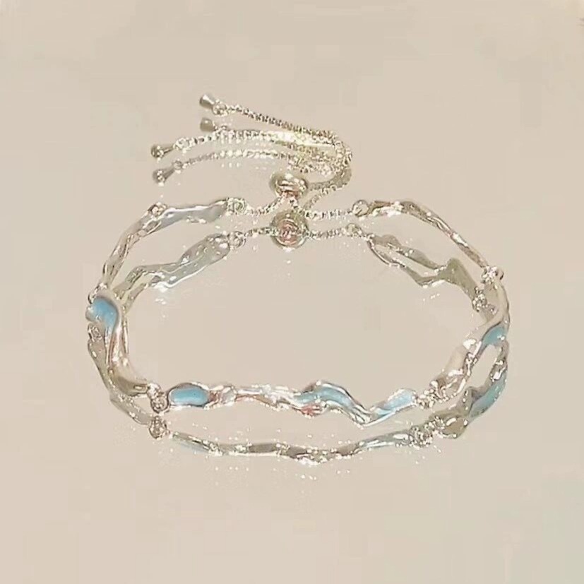 Ins Style Cherry Blossom Crystal Zircon Bracelet for Women